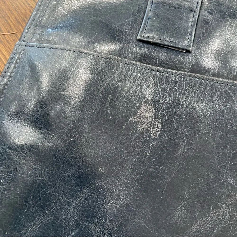 LATICO Black Leather Laptop Bag Shoulder Bag Briefcase